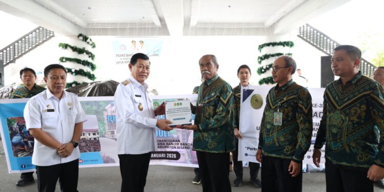 Pemprov Sulut Terima Bantuan Korban Banjir Sitaro dari PTUN Manado