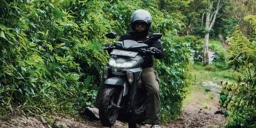 Yamaha Gear Ultima Taklukan Jalan Ekstrem Gunung Sinabung