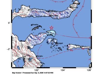 Peta guncangan (shakemap): BMKG