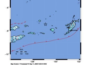Peta guncangan (shakemap): BMKG