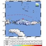 Peta guncangan (shakemap): BMKG
