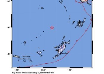 Peta guncangan (shakemap): BMKG
