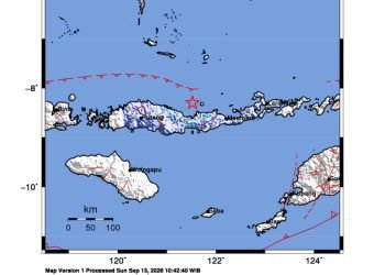 Peta guncangan (shakemap): BMKG
