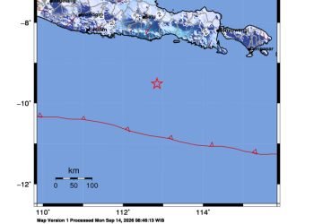 Peta guncangan (shakemap): BMKG