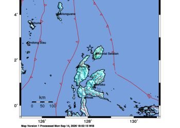 Peta guncangan (shakemap): BMKG