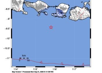 Peta guncangan (shakemap): BMKG