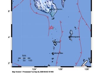 Peta guncangan (shakemap): BMKG