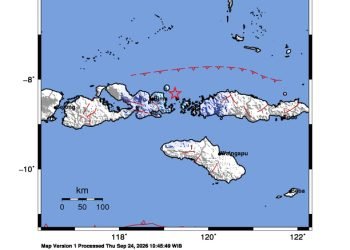 Peta guncangan (shakemap): BMKG