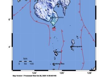 Peta guncangan (shakemap): BMKG