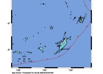 Peta guncangan (shakemap): BMKG